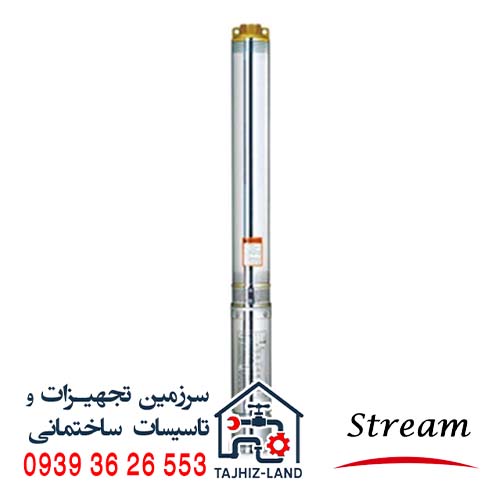 پمپ شناور استریم 1 اینچ تکفاز ارتفاع 45 متری مدل QJD3 30/4 0.55 - تجهیزلند