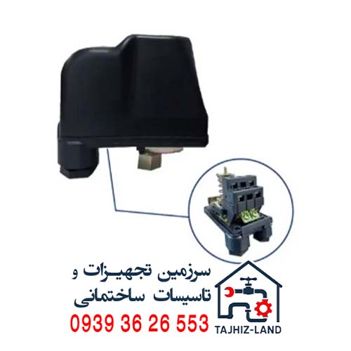 کلید کنترل سه فاز اتومات پمپ استریم مدل PC-9B - تجهیزلند