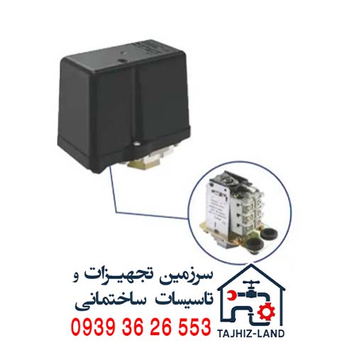 کلید کنترل سه فاز اتومات پمپ استریم مدل PC-26W - تجهیزلند
